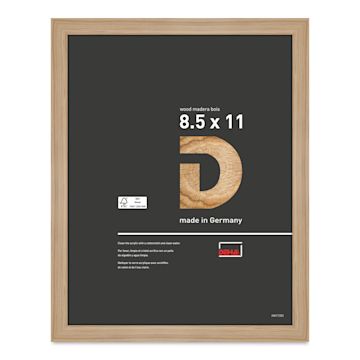 Open in modal - Deha Design Fontana Wood Frame - with Easel Back, Natural Oak, 8-1/2" x 11"