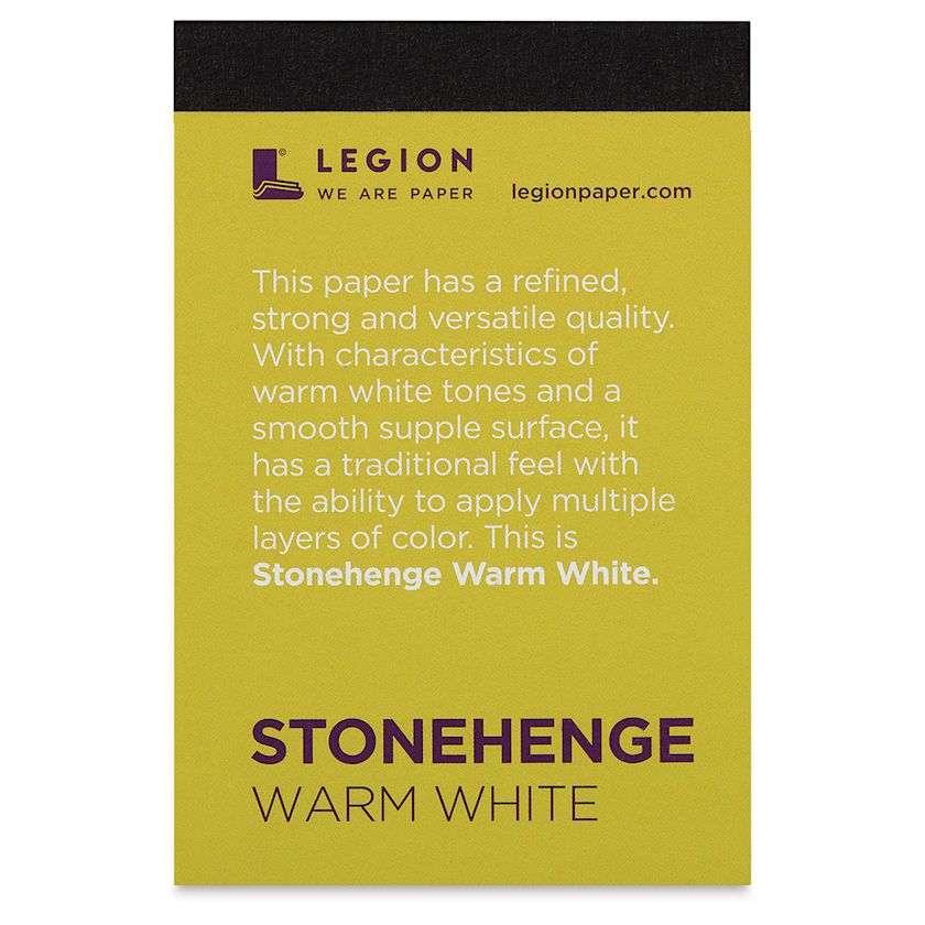 Legion Stonehenge Drawing Paper Pad 21/2" x 33/4", Warm White, 15