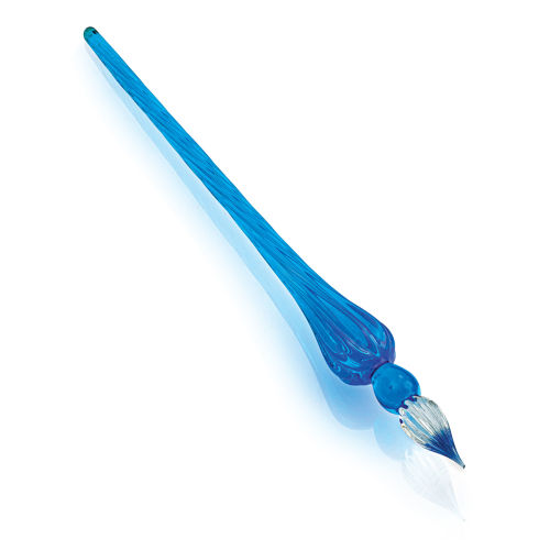 Herbin Round Glass Dip Pen - Blue