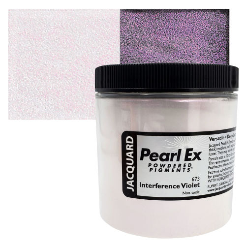 4 oz. Shimmer Violet Pearl Ex Powdered Pigment @ Raw Materials Art Supplies