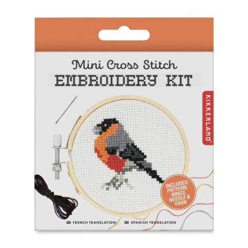 Mini Cross Stitch Embroidery Kit From Kikkerland Mushroom 