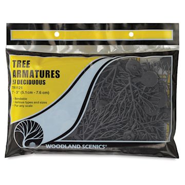 Open in modal - Woodland Scenics Model Scenery - Front view of package of 2"-3" Tree Armatures