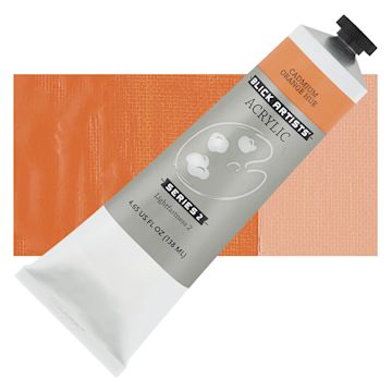 Open in modal - Blick Artists' Acrylic - Cadmium Orange Hue, 4.65 oz tube and swatch