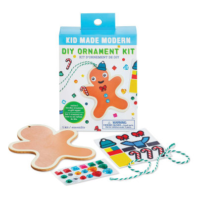 Kid Made Modern DIY Ornament Kit - Gingerbread (package with contents)