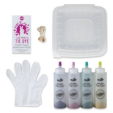 Open in modal - Tulip Two-Minute Tie-Dye Kit - Berry Blast (Kit contents)