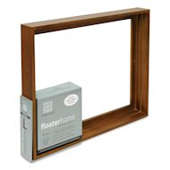  Ampersand Floaterframe - Thin, Walnut, 11" x 14", 1-1/2"