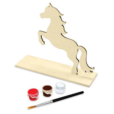 Krafty Kids Wood Décor Stand Painting Kit - Horse