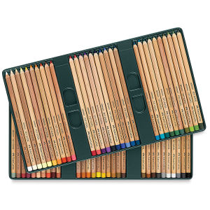 Faber-Castell Pitt Pastel Pencil Set - Assorted Colors, Tin Box, Set of 60, inside package