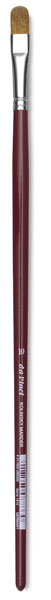 Da Vinci Kolinsky Red Sable Brush - Medium Pointed Liner, Long Handle, Size  0