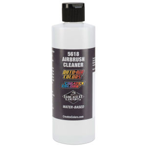 Createx Airbrush Cleaner - Front view of 8 oz bottle
