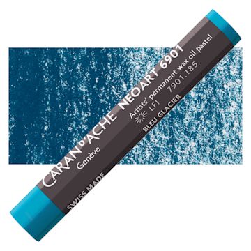 Open in modal - Caran d’Ache Neoart 6901 Pastel - Ice Blue, pastel and swatch