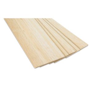 Bud Nosen Balsa Wood Sheets - 3/16" x 6" x 36", Pkg of 5 (view of the ends)