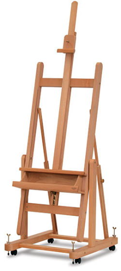 Mabef Convertible Easel - Front Right Angle View in upright position