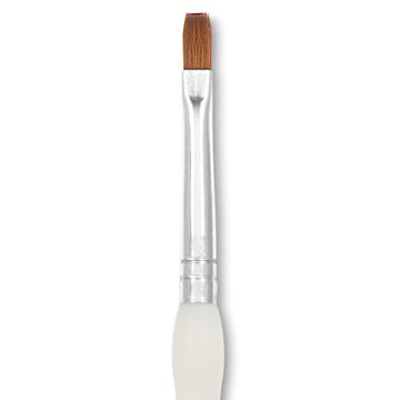 Open in modal - Royal & Langnickel Soft Grip Synthetic Sable Brushes - Shader, Short Handle, Size 4, close-up
