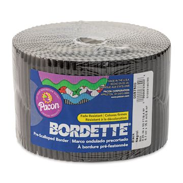 Open in modal - Bordette Scalloped Border - 2-1/4" x 50 ft, Black