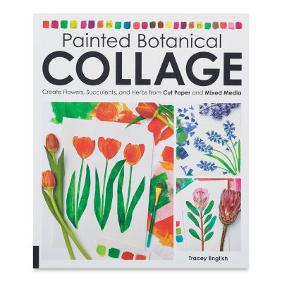 Painted Botanical Collage Book - front cover