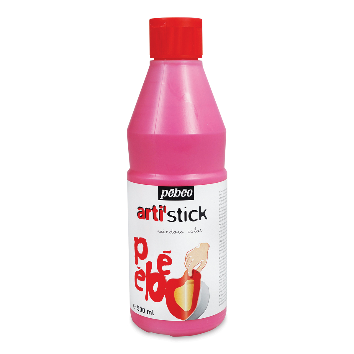 Arti'Stick Repositionable Window Paint 500ml - Bright Pink