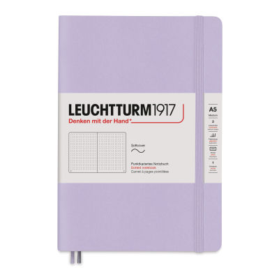 Leuchtturm1917 Dotted Softcover Notebook - Lilac, 5-3/4" x 8-1/4"