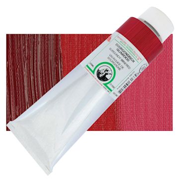 Open in modal - Old Holland Classic Oil Color - Burgundy Wine Red, 225 ml tube and swatch