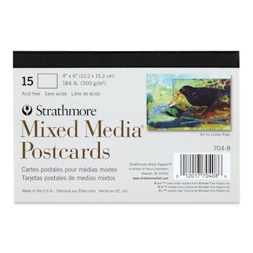 Open in modal - Strathmore Mixed Media Postcards - 4" x 6", 15 Sheets