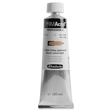 Open in modal - Schmincke Primacryl Professional Acrylic Paint - Burnt Ochre Light, 150 ml Tube