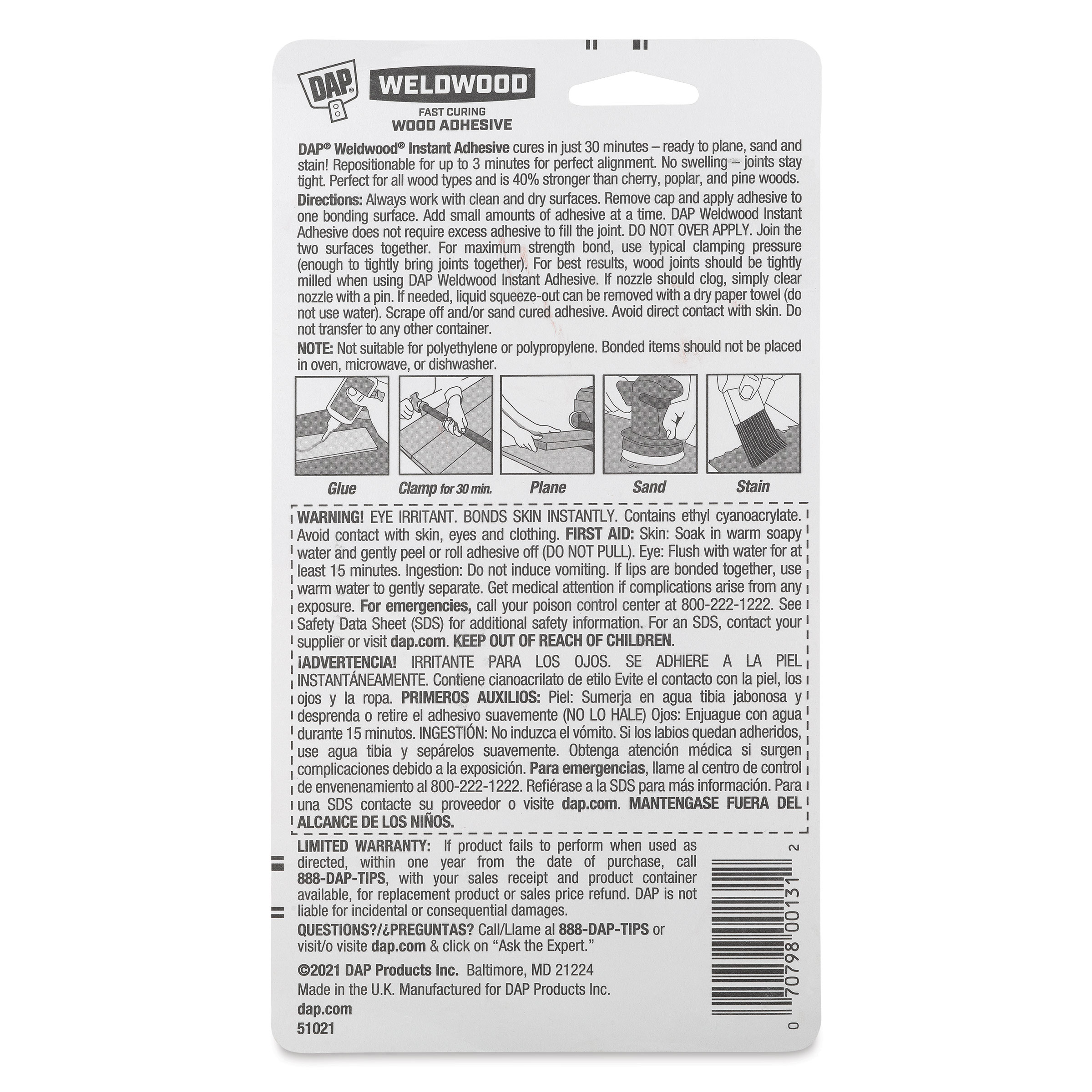 Weldwood Instant Wood Adhesive - 4 oz