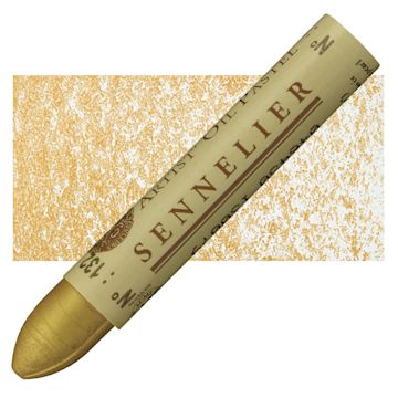 Open in modal - Sennelier Oil Pastel - Golden Pearl oil pastel and swatch