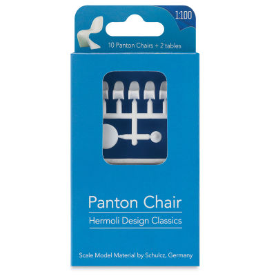 Schulcz Scale Model Furniture - Panton Chairs and Tables, Pkg of 12, 1:100, 1/8" (front of package)