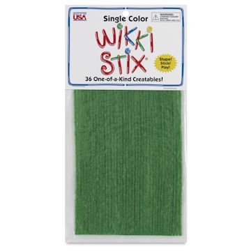 Open in modal - Wikki Stix - Pkg of 36, Lime Green, 6" - front of packaging
