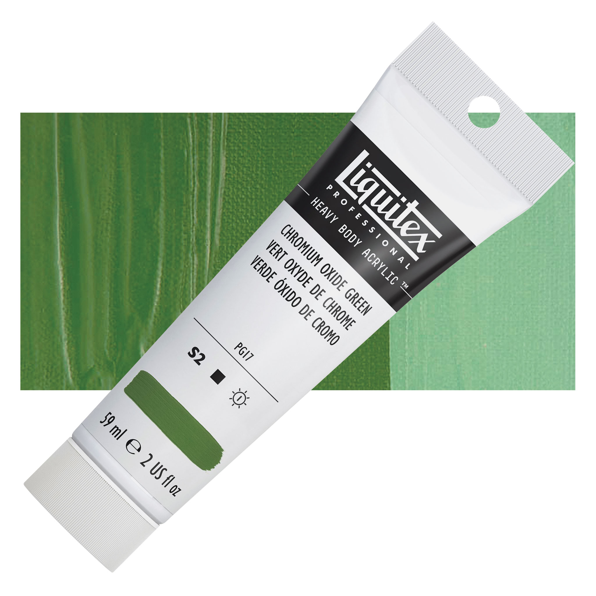 Liquitex Heavy Body Artist Acrylics - Chromium Oxide Green, 2 oz Tube