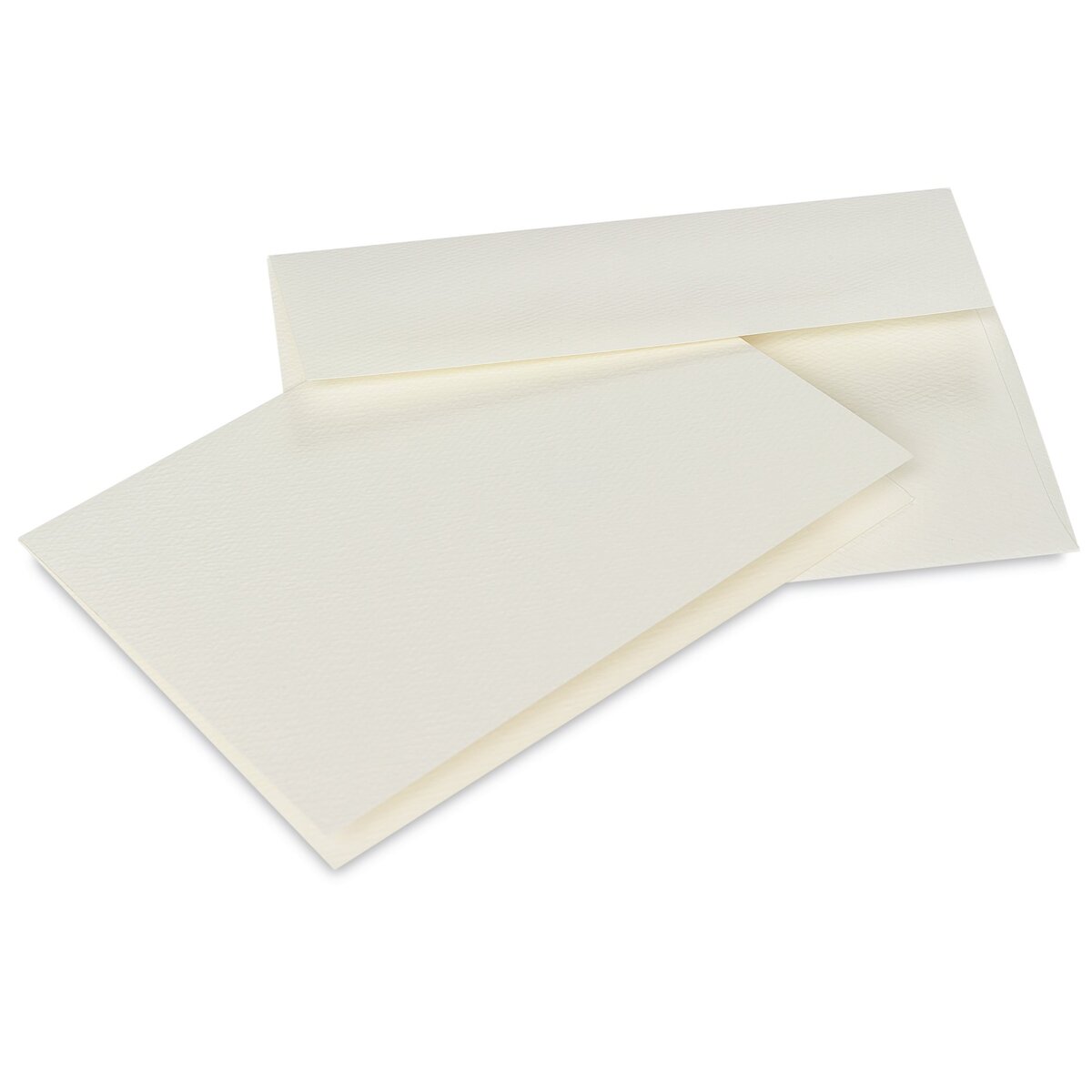 Strathmore Creative Cards and Envelopes - Palm Beach White (No Deckle),  Full Size, 50 Pack