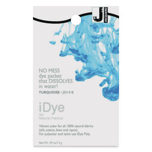 Jacquard iDye - Turquoise, Natural Fabrics, 14 g packet