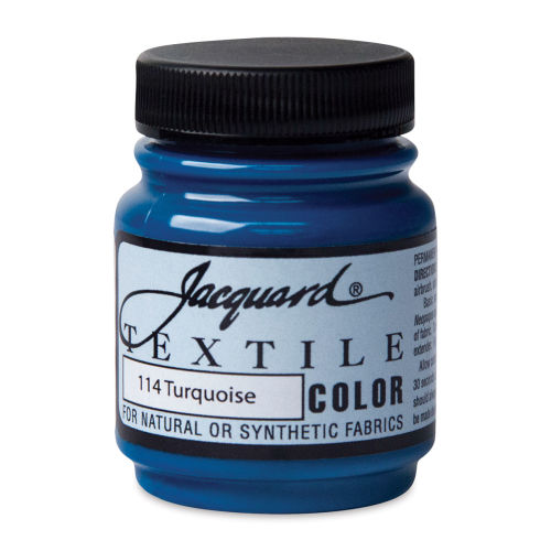 Jacquard Textile Color - Turquoise, 8 oz jar 