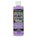 DecoArt Fluid Art Ready-To-Pour Acrylic - Lavender, Bottle