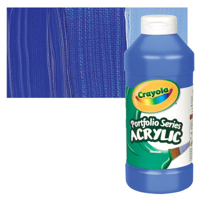Crayola Portfolio Series Acrylics - Brilliant Blue Purple, 16 oz bottle