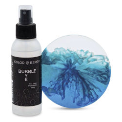 Colorberry Bubblebye Resin Bubble Reducer - 100 ml, Bottle (Shown with sample resin artwork)