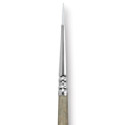 Escoda Perla Toray White Synthetic Brush - Round, Short Handle