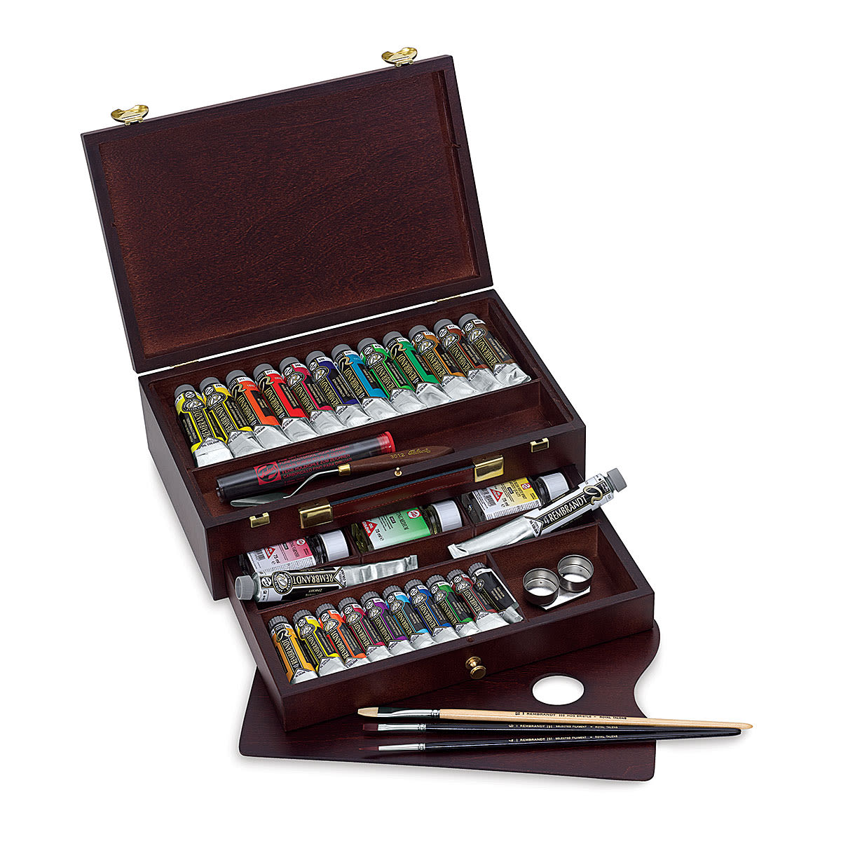 Rembrandt Artists' Oils - Master Wood Box Set (set contents)