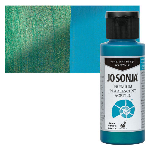 Jo Sonja Acrylic Pearlescent Paint 60ml - Blue Green