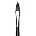 Da Vinci Casaneo Synthetic Squirrel Watercolor Brush - Pointed Oval Wash, Size 24, Short Handle, Synthetic