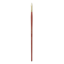 Blick Master Bristle Brushes - A single Short Filbert brush shown upright
