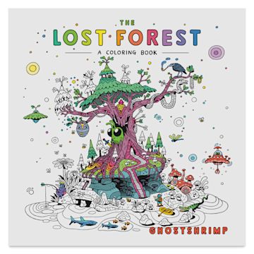 Open in modal - The Lost Forest Coloring Book, front cover