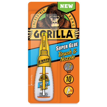 Gorilla Super Glue Brush and Nozzle shown in package