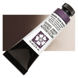 Daniel Smith Extra Fine Watercolor - Hematite Violet, 15 ml, Tube with Swatch