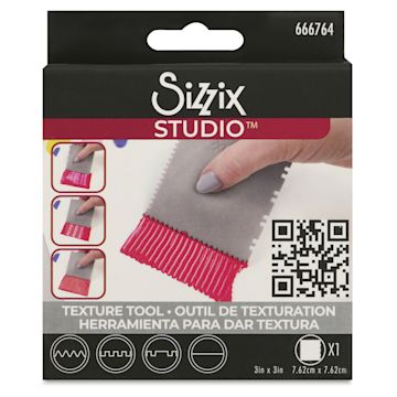 Open in modal - Sizzix Studio Texture Tool, front of packaging