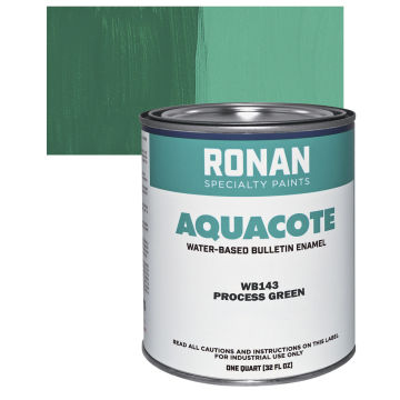 Ronan Aquacote Water-Based Acrylic Color - Process Green, Quart