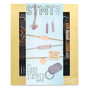 Open in modal - STMT Hand-Stamped Jewelry Kit (Front of packaging)