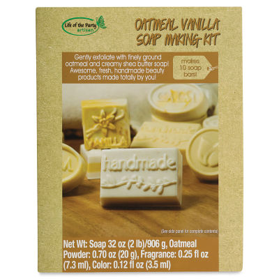 Life of the Party Oatmeal Vanilla Soap Making Kit - Front of package