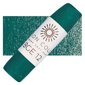 Open in modal - Unison Handmade Pastel - Blue Green Earth 12 pastel and swatch
