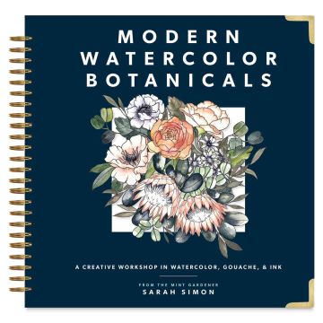 Modern Watercolor Botanicals, Book Cover